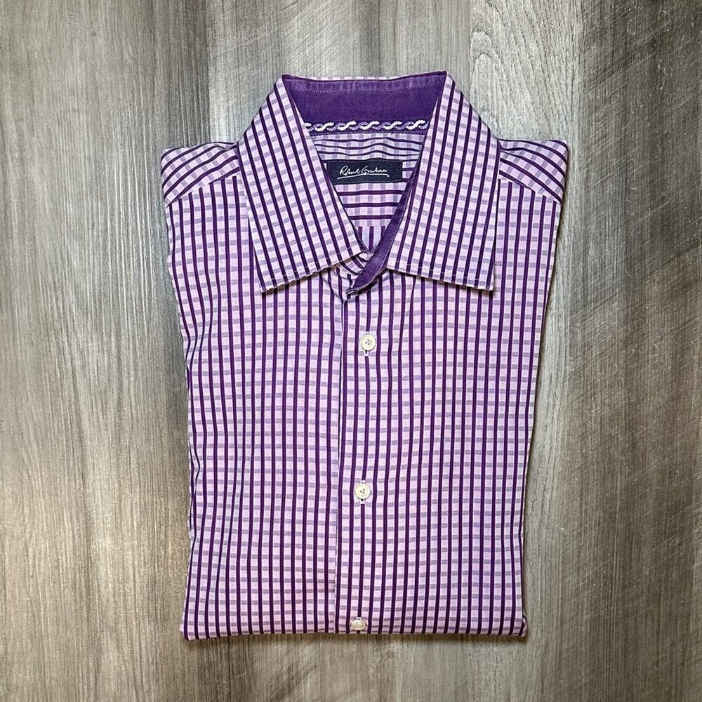 Robert Graham Checkered Long Sleeve Button Down - 41/16 (Large)